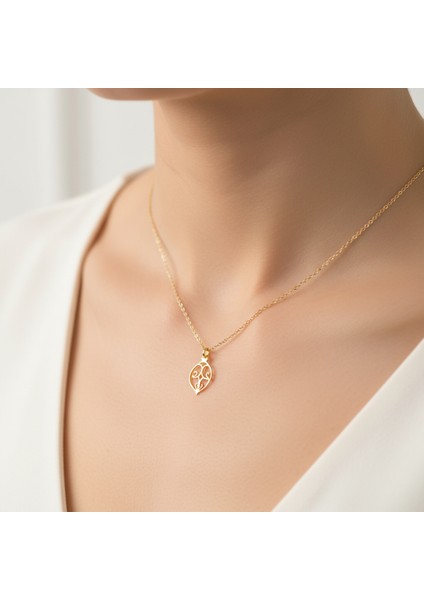 14 Ayar Altın Kolye Ucu nar GM148 1 gr