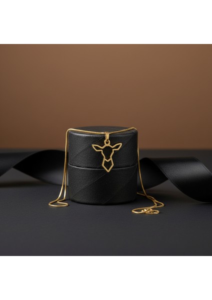 14 Ayar Altın Kolye Ucu Keçi GM2359 1 gr modelleri