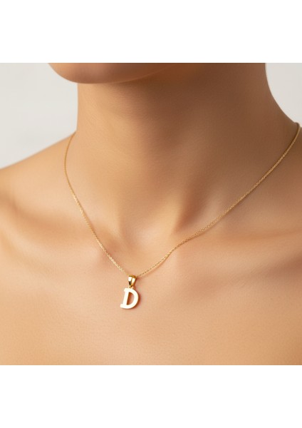 8 Ayar Altın Kolye Ucu Harf D GM2737 1 gr
