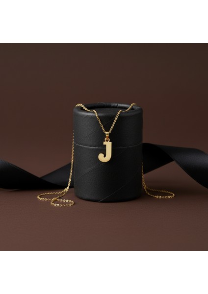 Tabitela 8 Ayar Altın Kolye Ucu "j"harfi GM646 1 gr modelleri