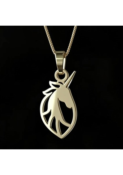 14 Ayar Altın Kolye Ucu Tek Boynuzlu At GM2543 0.5 gr fırsatları