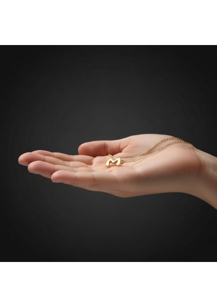 8 Ayar Altın Kolye Ucu Harf M GM2986 0.5 gr fiyatları