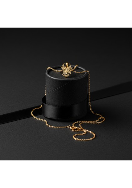 14 Ayar Altın Kolye Ucu Keçi GM2346 1 gr modelleri