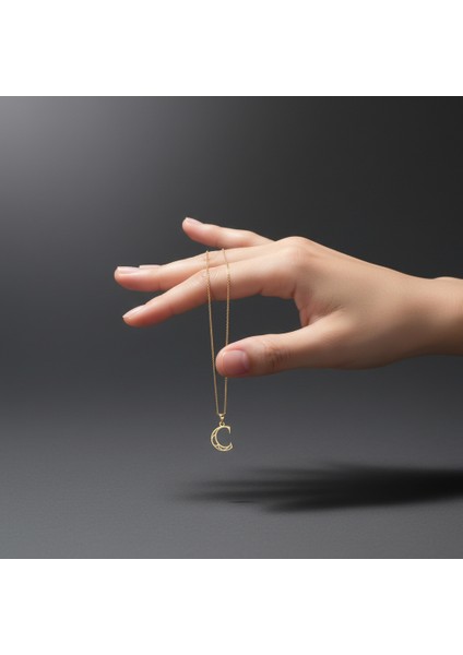 14 Ayar Altın Kolye Ucu "C"harfi GM667 1 gr fiyatları