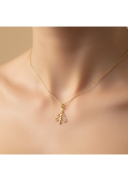 14 Ayar Altın Kolye Ucu ağaç GM105 1 gr