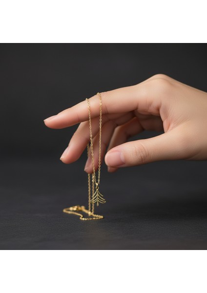 14 Ayar Altın Kolye Ucu ağaç GM105 1 gr fiyatları