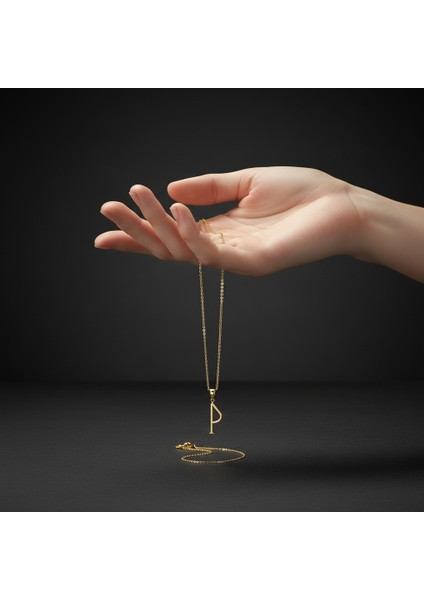 14 Ayar Altın Kolye Ucu Harf P GM2944 1 gr fiyatları