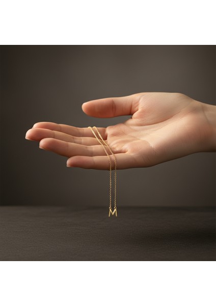 14 Ayar Altın Kolye Ucu "M"harfi GM687 1 gr fiyatları