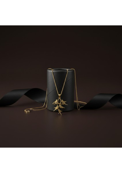 14 Ayar Altın Kolye Ucu kuş GM143 1 gr modelleri