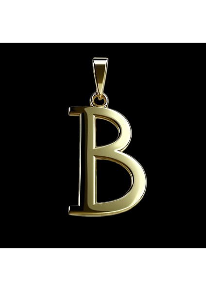 14 Ayar Altın Kolye Ucu Harf B GM2719 0.5 gr fırsatları