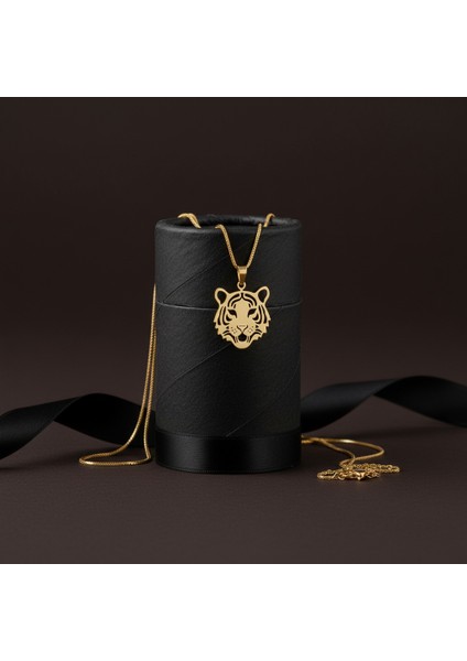 14 Ayar Altın Kolye Ucu Kaplan GM2067 1 gr modelleri