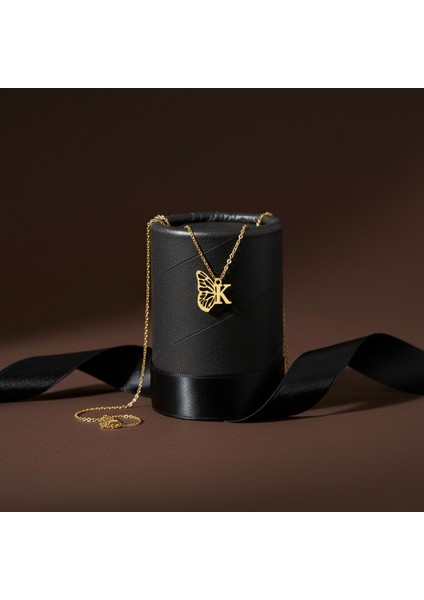 Tabitela 8 Ayar Altın Kolye Ucu "k"harfi GM358 0.5 gr modelleri