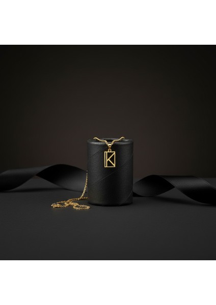 14 ayar altın kolye "K"harfi GM740 1 gr modelleri