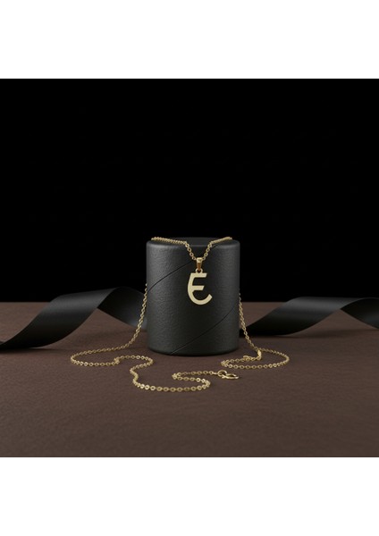 14 Ayar Altın Kolye Ucu "E"harfi GM749 1 gr modelleri