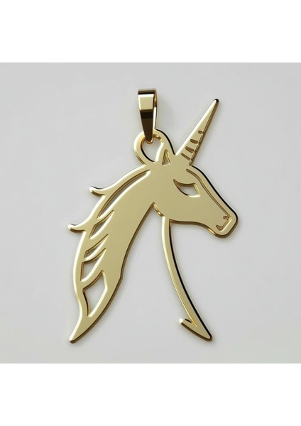 8 Ayar Altın Kolye Ucu Tek Boynuzlu At GM2547 0.5 gr fırsatları