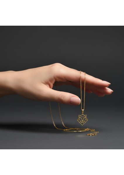 14 Ayar Altın Kolye Ucu Aslan GM3140 0.5 gr fiyatları