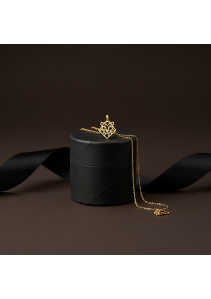 14 Ayar Altın Kolye Ucu Aslan GM3140 0.5 gr modelleri