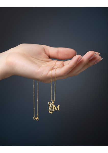 8 Ayar Altın Kolye Ucu Harf M GM2583 0.5 gr fiyatları