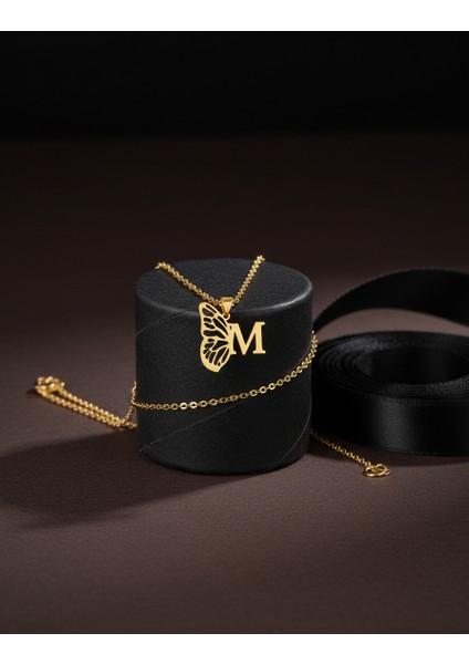 8 Ayar Altın Kolye Ucu Harf M GM2583 0.5 gr modelleri