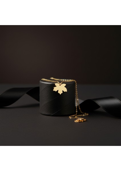 14 Ayar Altın Kolye Ucu Yaprak GM1342 0.5 gr modelleri