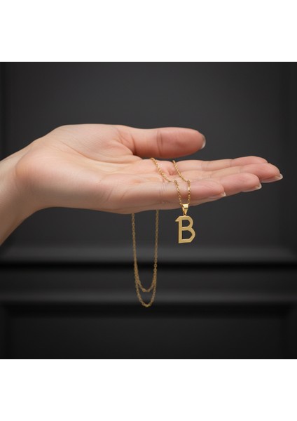 8 Ayar Altın Kolye Ucu Harf B GM2702 1 gr fiyatları