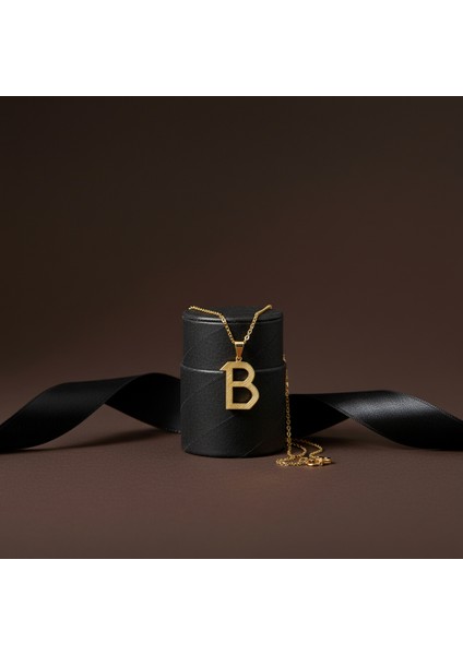 8 Ayar Altın Kolye Ucu Harf B GM2702 1 gr modelleri