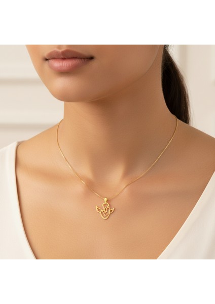 14 Ayar Altın Kolye Ucu anne GM343 1 gr
