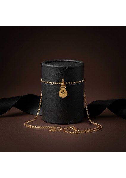 8 Ayar Altın Kolye Ucu Ampul GM1634 1 gr modelleri