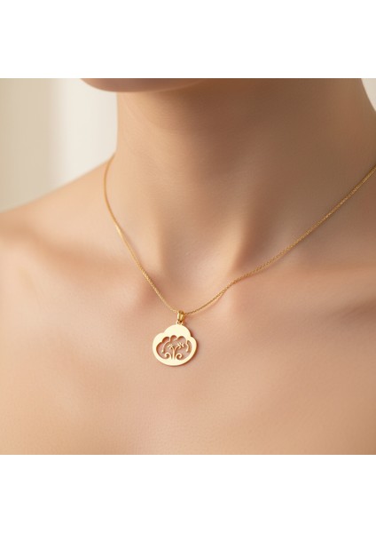 14 Ayar Altın Kolye Ucu bulut GM536 1 gr