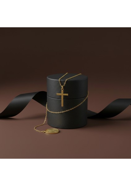 14 ayar altın kolye haç GM399 1 gr modelleri