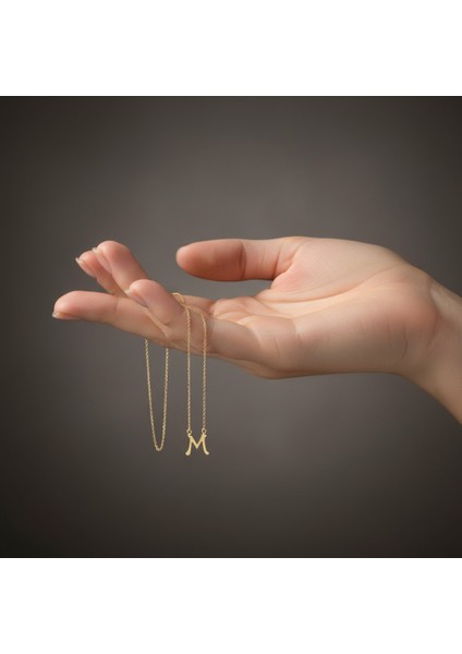 8 Ayar Altın Kolye Ucu Harf M GM3007 1 gr fiyatları