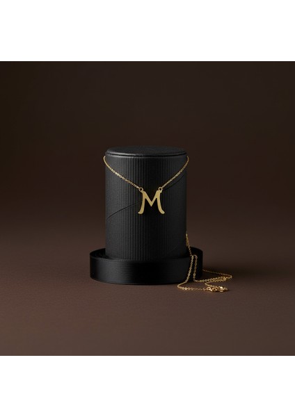 8 Ayar Altın Kolye Ucu Harf M GM3007 1 gr modelleri