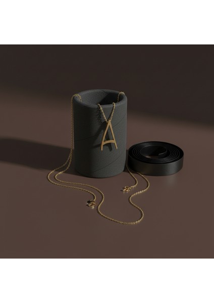 Tabitela 8 Ayar Altın Kolye Ucu "a"harfi GM141 1 gr modelleri