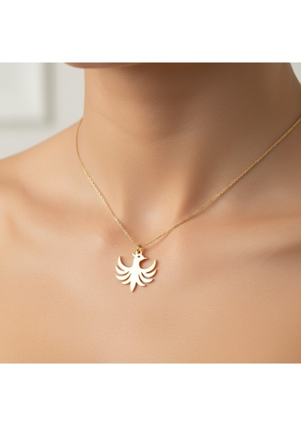 14 Ayar Altın Kolye Ucu Anka Kuşu GM1429 1 gr