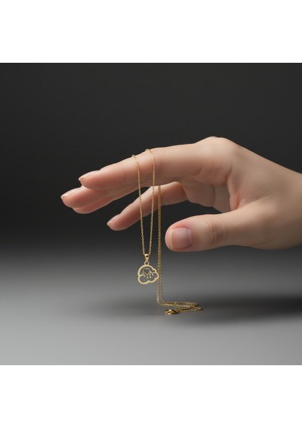 14 ayar altın kolye bulut GM576 1 gr fiyatları