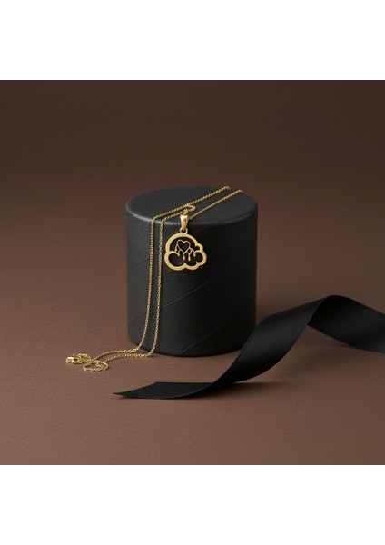 14 ayar altın kolye bulut GM576 1 gr modelleri