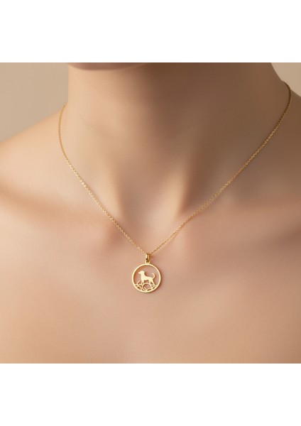 14 Ayar Altın Kolye Ucu köpek GM481 1 gr