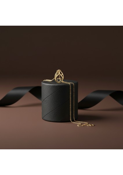 Tabitela 8 Ayar Altın Kolye Ucu Kalp GM1027 0.5 gr modelleri