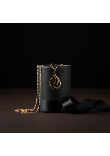 8 Ayar Altın Kolye Ucu Ateş Alevi GM1735 0.5 gr modelleri