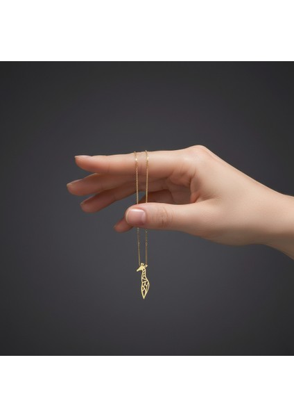 14 ayar altın kolye zürafa GM309 1 gr fiyatları