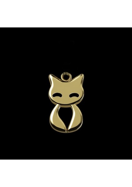 14 Ayar Altın Kolye Ucu kedi GM260 1 gr fırsatları