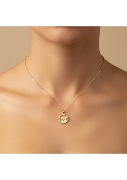 14 Ayar Altın Kolye Ucu köpek GM471 1 gr