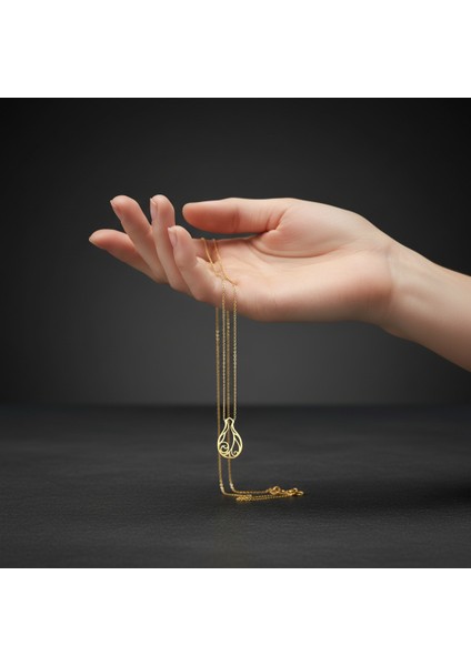 14 Ayar Altın Kolye Ucu prenses GM57 1 gr fiyatları