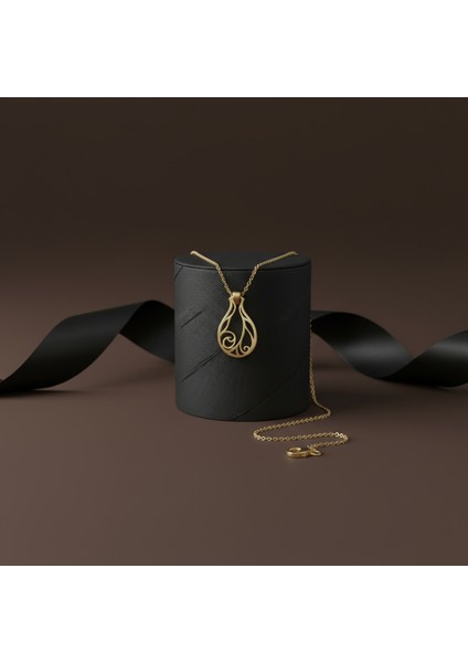 14 Ayar Altın Kolye Ucu prenses GM57 1 gr modelleri