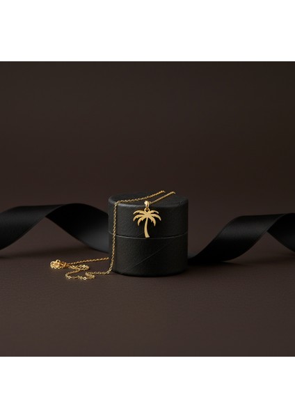 14 Ayar Altın Kolye Ucu hurma ağacı GM155 1 gr modelleri