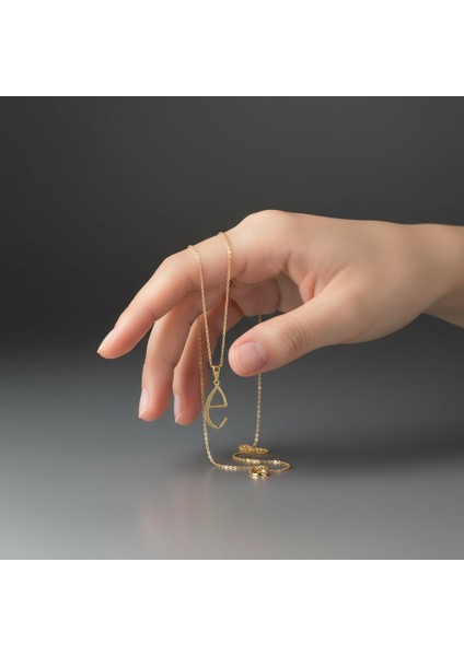 14 Ayar Altın Kolye Ucu Harf E GM2888 1 gr fiyatları