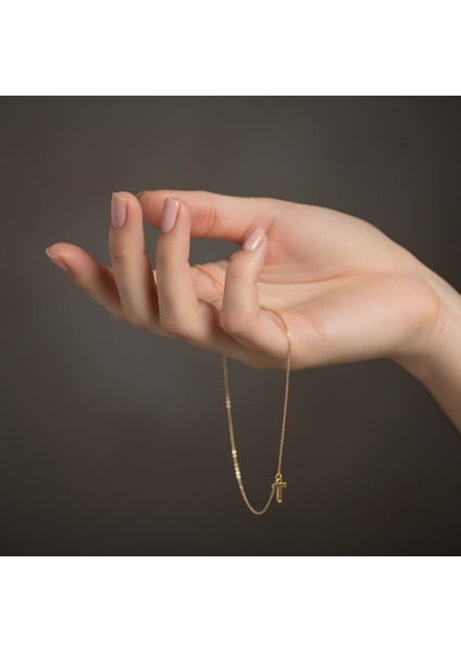 14 Ayar Altın Kolye Ucu Harf T GM3095 0.5 gr fiyatları