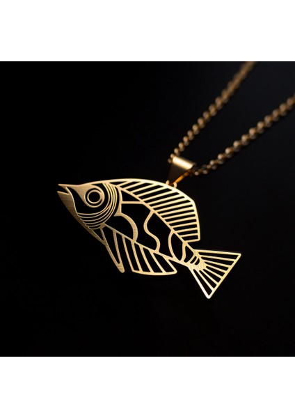 8 Ayar Altın Kolye Ucu Balık GM1723 1 gr fırsatları