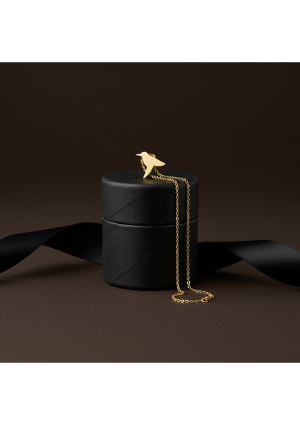 14 Ayar Altın Kolye Ucu kuş GM234 1 gr modelleri