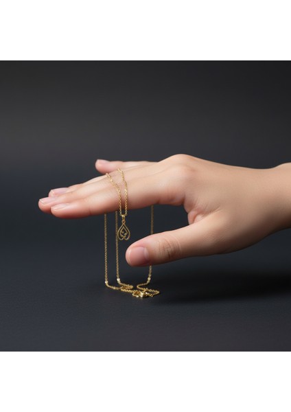 14 Ayar Altın Kolye Ucu Ateş alevi GM443 1 gr fiyatları